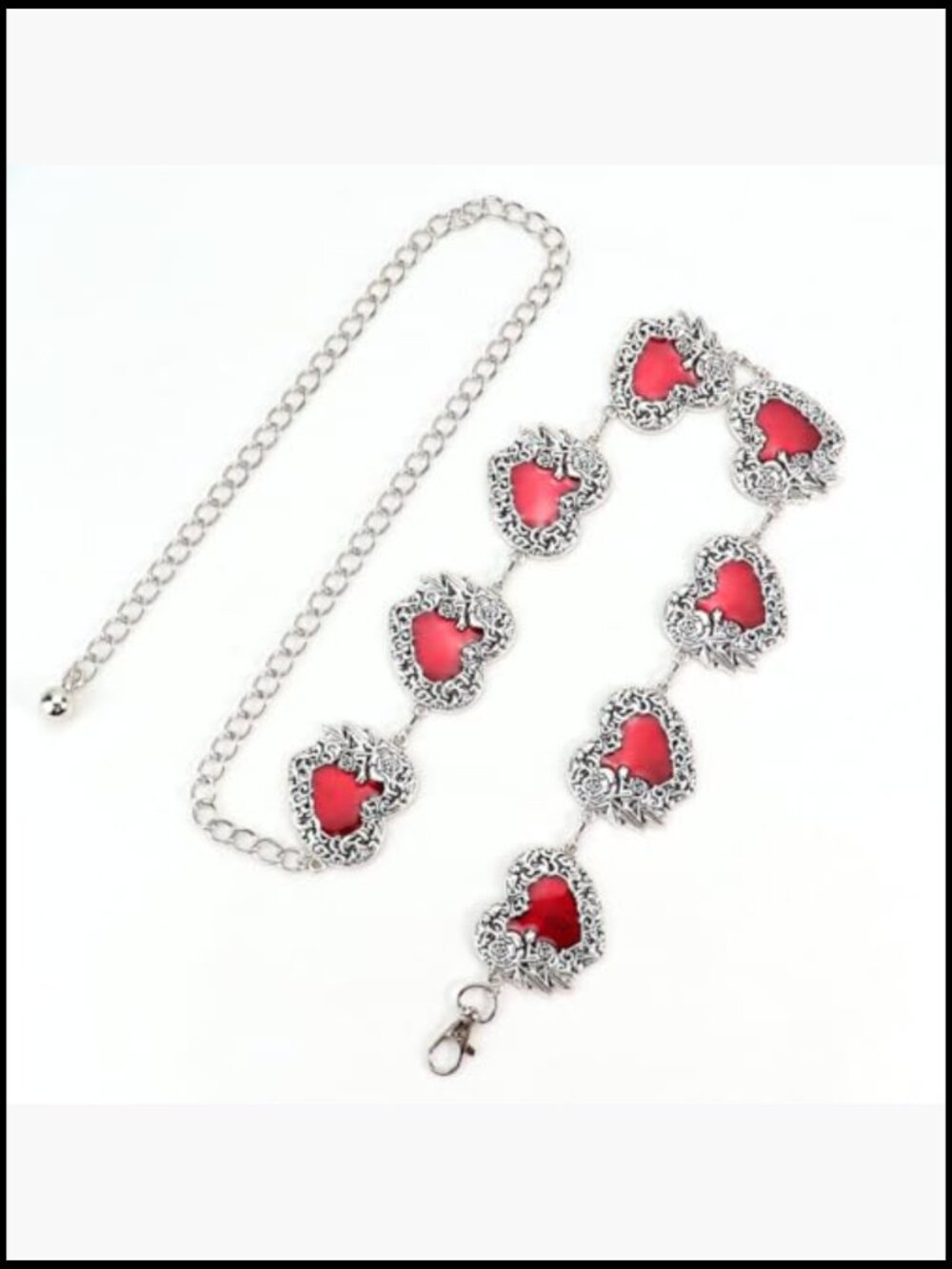 Silver Metal Chain Belt for Dresses and Jeans Western Boho Accessory - Picture 6 of 7